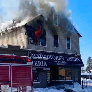 February 19 2021 The fire was on the second floor of the building and no one was injured during the incident.