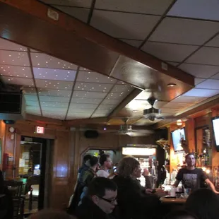 Interior with bartender/owner John