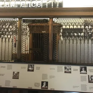 Beautiful old teller window...