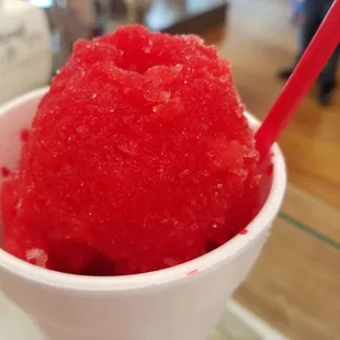 Strawberry shaved ice...