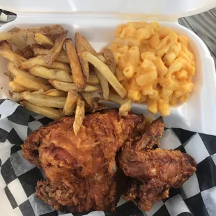 chicken and macaroni and cheese