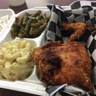 Excellent chicken and sides.