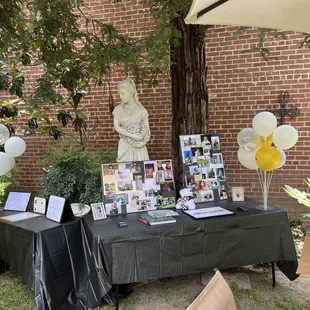 Part of the garden (with my grad decorations haha)