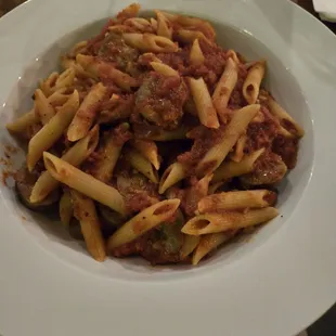 Pasta with sausage