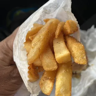 Fries cooked just right