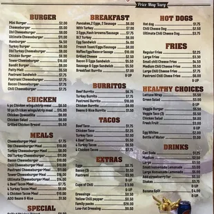 FEB2020 menu