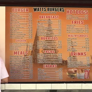 April 2019 menu