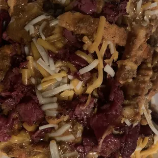 Large chili cheese pastrami fries ! Be careful you might get addicted