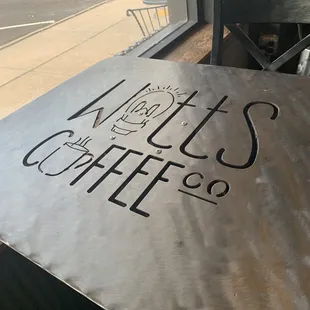 Tables are custom laser engraved steel.