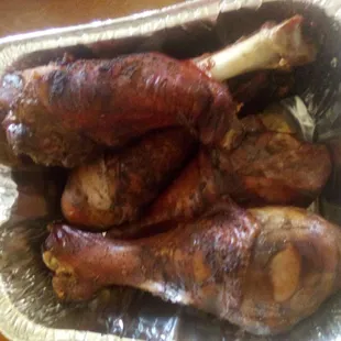 Hickory smoke turkey legs