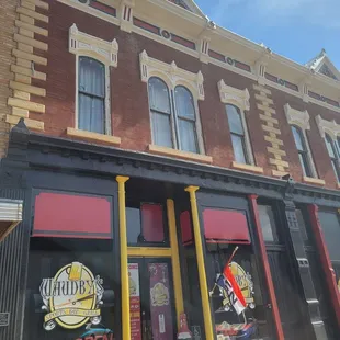 the front of the building