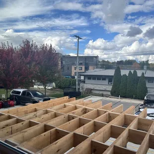 View from the seating in the second floor.