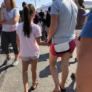 a group of people walking