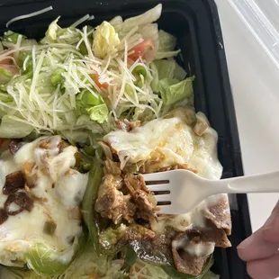 KETO Eggs Philly cheese stuffed Bell Peppers