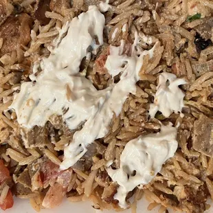 Combo shawarma platter