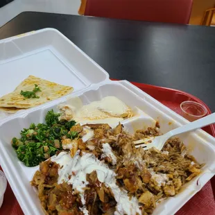 Combo Shwarma Plate with Tabouli Salad