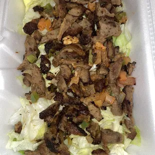 Lamb over salad - seems skimpy