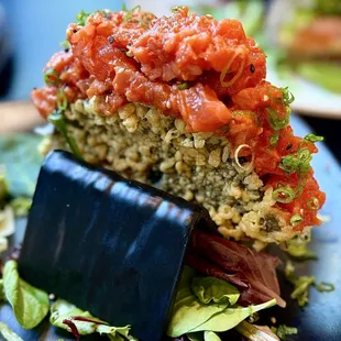 Spicy Tuna Taco @ Wave Asian Bistro, Mt Dora, FL