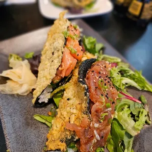 Salmon Taco Poke Taco (Tuna/Salmon)