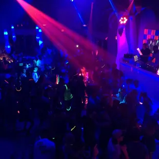 a crowd of people dancing