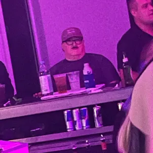 My dog chilling at the bar