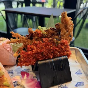 Soft crab taco