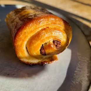 Chocolate croissant. Gluten free and delicious .