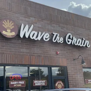 the front of the store