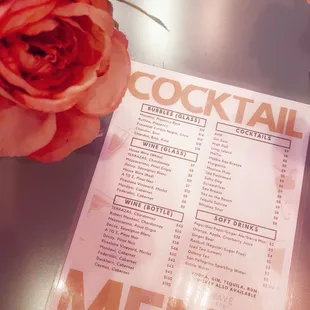 Beverage menu had a variety to choose from -- beer, soju, wine, cocktails, and non-alcoholic drinks.