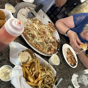 Our food was excellent.   The service was also great. And we watched the Americans go on to gold while we had a great evening.