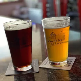 Left: Electric Sombrero of Death by Surly; right: Risk IPA by Good City Brewing