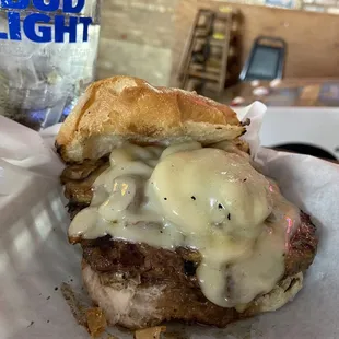 Mushroom Swiss Burger