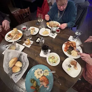 A variety of menu options.