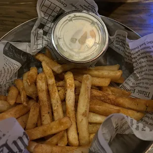 Cajun fries... yummy and not too spicy at all