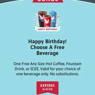 Free coffee on the app!!!