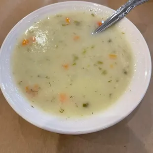 Dill pickle soup