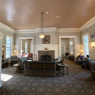 The lounge in the main building. I hear an excellent pianist plays in the evenings; although I missed him in person, he is on YouTube!