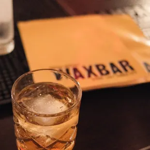 Whiskey on the rocks
