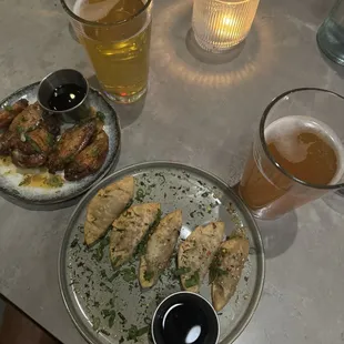 yuzu lemon pepper  veggie gyoza