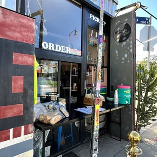 the outside of a store