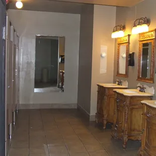 Shadow by the mirror.