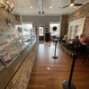 the interior of the store