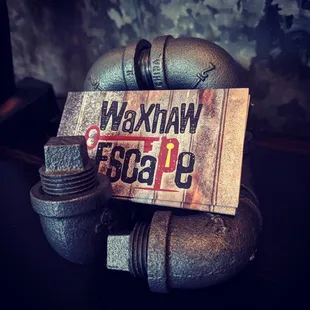 Business cards on display.