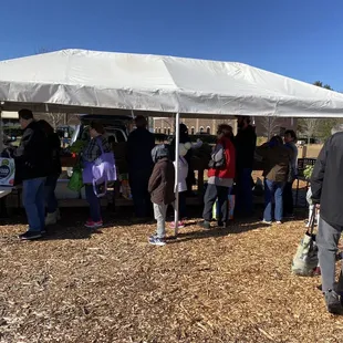 A busy, winter Saturday