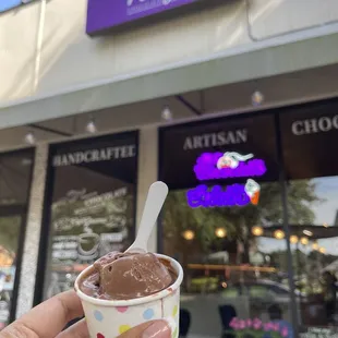 Chocolate gelato