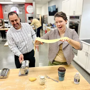 Savoring the satisfaction of homemade pasta!