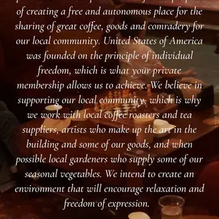 Membership statement