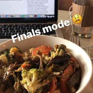 Warm, Roasted Veggie Bowl