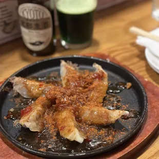 Pork dumplings spicy