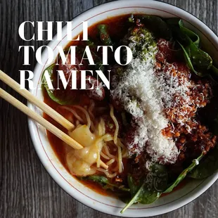 Chili Tomato Ramen, owner's recommend!